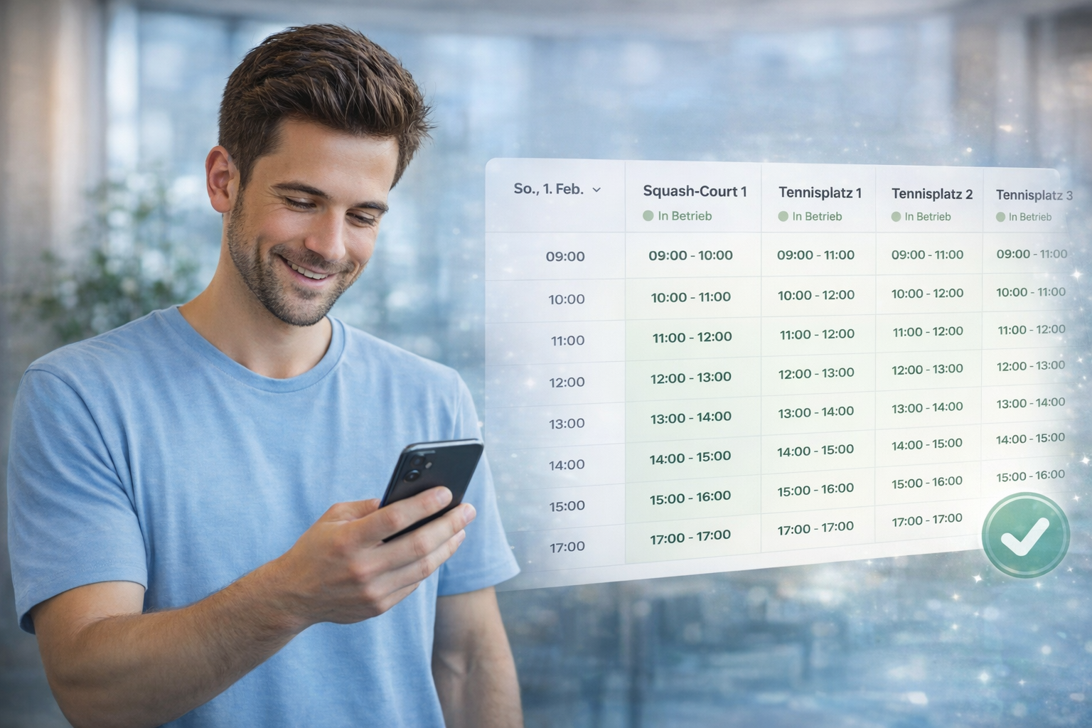 Online Buchungssystem - Reservierungssystem für Sportvereine
